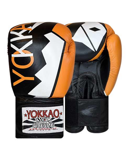 دستکش بوکس چرم YOKKAO مدل FROST ORANGE